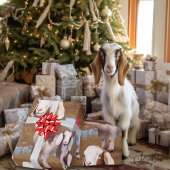 Rustieke Boer Baby Goats Kerstmis Cadeaupapier