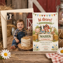 Rustieke boerderij 2e verjaardag kinderfeest foto