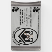 Rustieke Boerderij Biologische Verse Eieren Kip Gr Spandoek (Verticaal)