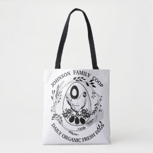 Rustieke Boerderij Boerenmarkt Custom Chic Hen Tote Bag
