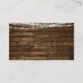 Rustieke boerderij bruiloft details behuizing Kaar Informatiekaartje (Achterkant)