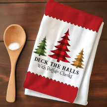 Rustieke boerderij Buffalo Check Kerstbomen