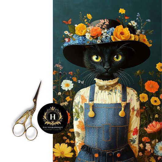 Rustieke boerderij Cat Decoupage Tissuepapier