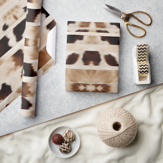 Rustieke Boerderij Cowboy Westerne Country Koe Pri Cadeaupapier (Crafts)