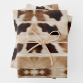 Rustieke Boerderij Cowboy Westerne Country Koe Pri Inpakpapier Vel (In situ)