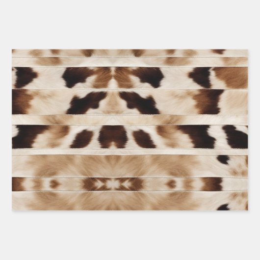 Rustieke Boerderij Cowboy Westerne Country Koe Pri Inpakpapier Vel (Voorkant)