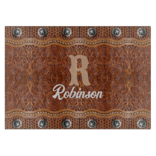 Rustieke Boerderij Cowboy Westerne Country Pattern Snijplank