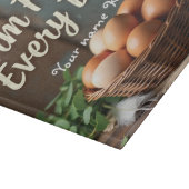 Rustieke boerderij eieren snijplank (Hoek)