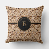 Rustieke Boerderij Elegant Monogram Lieve Familien Kussen (Voorkant)