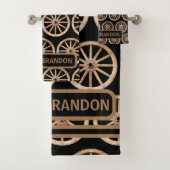 Rustieke boerderij Elegante oude-Mode familienaam Bad Handdoek (Insitu)