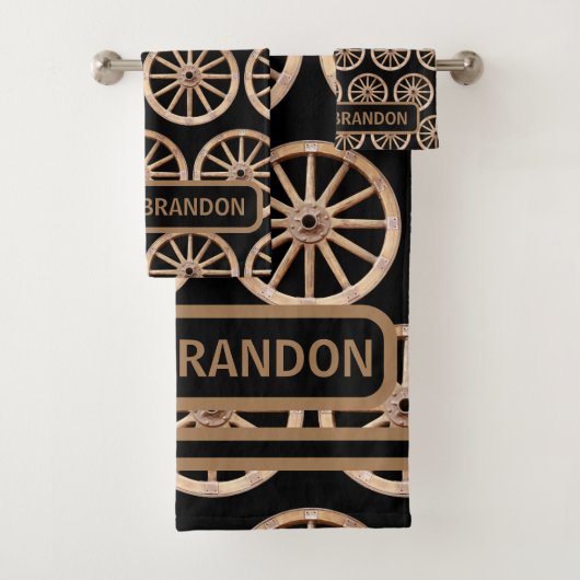 Rustieke boerderij Elegante oude-Mode familienaam Bad Handdoek (Insitu)