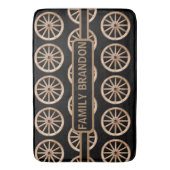 Rustieke boerderij Elegante oude-Mode familienaam Badmat (Voorkant Verticaal)