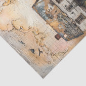 RUSTIEKE BOERDERIJ GEMENGDE MEDIA KUNST DECOUPAGE TISSUEPAPIER (Detail)