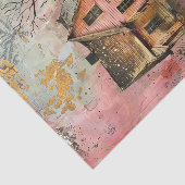 RUSTIEKE BOERDERIJ GEMENGDE MEDIA KUNST DECOUPAGE TISSUEPAPIER (Detail)