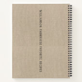 RUSTIEKE BOERDERIJ HAAN FAMILIENAAM RECEPT SPIRAAL NOTITIEBOEK (Achterkant)