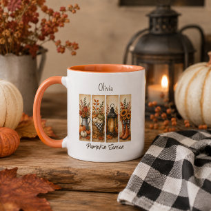 Rustieke boerderij herfstthee pumpkin season mok
