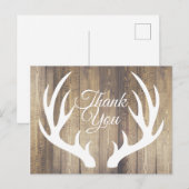 Rustieke boerderij herten gewei dank u briefkaart (Voorkant / Achterkant)