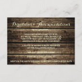 Rustieke boerderij houten grenen bomen Winter ontv Informatiekaartje (Achterkant)