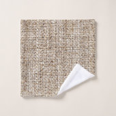 Rustieke Boerderij Jutezakkenstof Bad Handdoek (Wasdoekje)