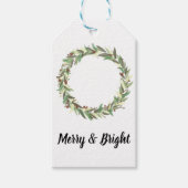 Rustieke boerderij Kerst Labels Cadeaulabel (Voorkant)