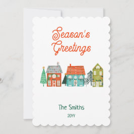 Rustieke Boerderij Kersthuizen Feestdagenkaart