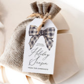 Rustieke boerderij Kerstvakantie Cadeaulabel