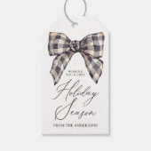 Rustieke boerderij Kerstvakantie Cadeaulabel (Voorkant)
