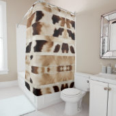 Rustieke Boerderij Koe Print Cowboy Western Land Douchegordijn (In situ)