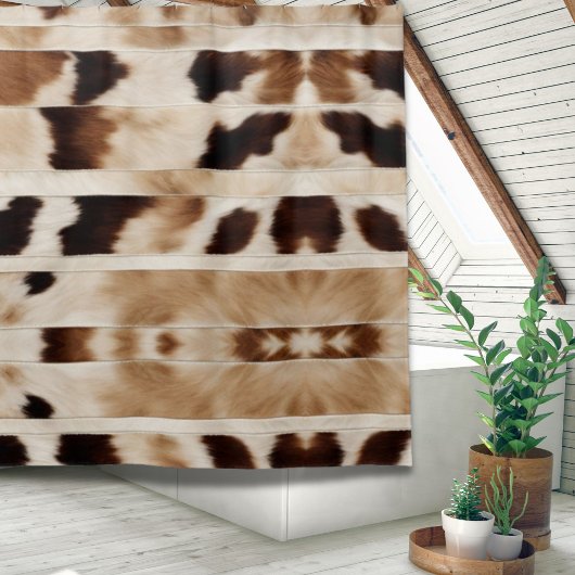 Rustieke Boerderij Koe Print Cowboy Western Land Douchegordijn