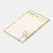 Rustieke boerderij, lampen en bloemen 4" x 6" post-it® notes (Schuin)