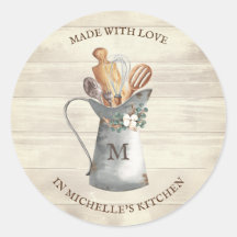 Rustieke boerderij monogram bloemrijke keuken