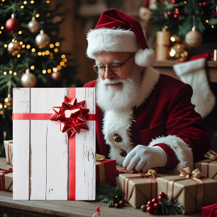 Rustieke boerderij noodlijdend hout cadeaupapier