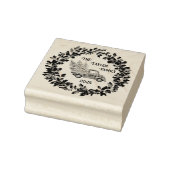 Rustieke boerderij noodlijdende hout rode vrachtwa rubberstempel (Stempel)