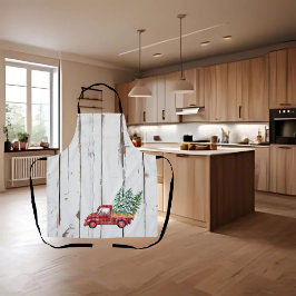 Rustieke boerderij noodlijdende hout rode vrachtwa schort