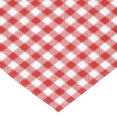 Rustieke boerderij Red Small Gingham Plaid Tafelkleed (Gekanteld)