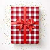 Rustieke boerderij rode cheques patroon cadeaupapier