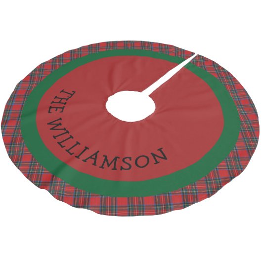 Rustieke boerderij rode groene Buffalo geruite Ker Kerstboom Rok (Gekanteld)