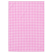Rustieke boerderij roze en wit Gingham Plaid Tafelkleed (Voorkant)