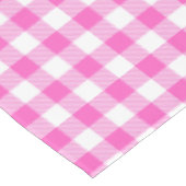 Rustieke boerderij roze en wit Gingham Plaid Tafelkleed (Gekanteld)