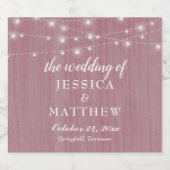 Rustieke boerderij Roze Lichten Bier Etiket (Enkel label)