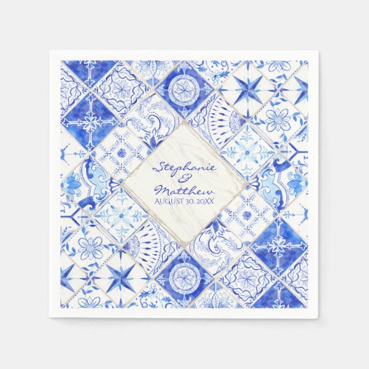 Rustieke Boerderij schuur Elegante bruiloft Waterv Servetten (Voorkant)