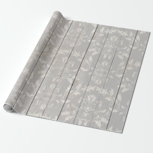 Rustieke boerderij shabby chic witte houten decora cadeaupapier