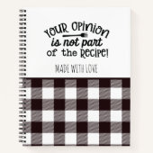 Rustieke boerderij speelde uw mening recept notitieboek (Voorkant)