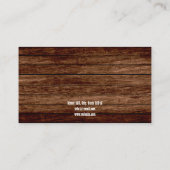 Rustieke Boerderij Stijl Paard Foto Equine Coachin Visitekaartje (Achterkant)