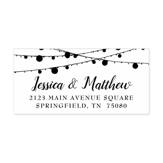 Rustieke boerderij Twinkling Light Zelfinkkend ste Zelfinktende Stempel (Design)