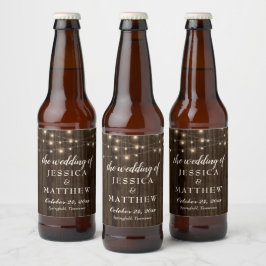 Rustieke boerderij Twinkling Lights Bier Etiket