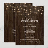 Rustieke boerderij Twinkling Lights bruids Show Kaart (Voorkant / Achterkant)