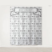 Rustieke boerderij verjaardagsfeest achtergrond ba wandkleed (Voorkant)