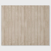 Rustieke  boerderij verweerd licht hout cadeaupapier (Vlak)