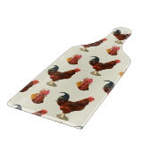 Rustieke boerderij Waterverf Rooster Chicken Snijplank (Hoek)
